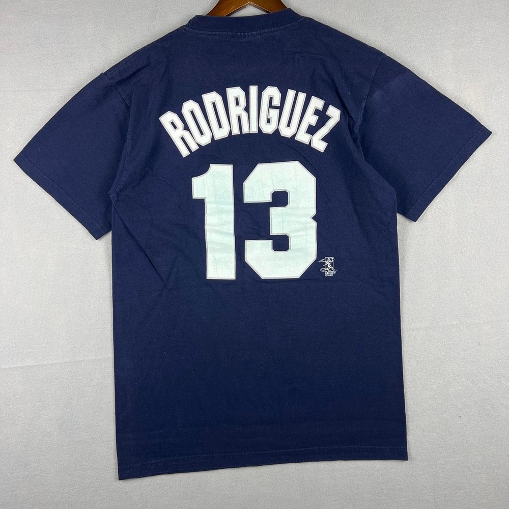 New York Yankees MLB Baseball Alex Rodriguez 13 Blue Tee Shirt M